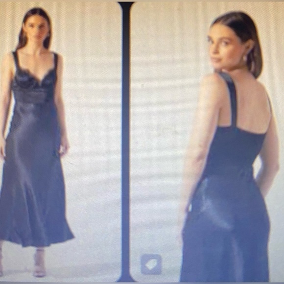 Astr The Label Aeris Satin Lace Trim Slip Maxi Dress Women M  Whimsigoth Fairy‎ - Picture 11 of 11